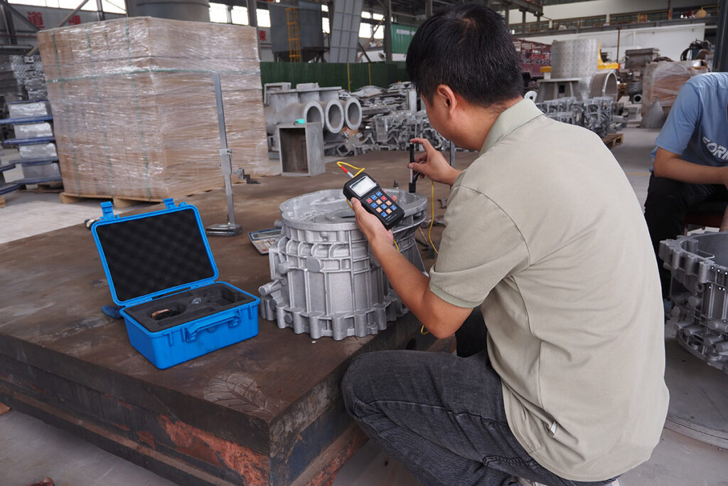 Quality inspection of a 3D printed casting