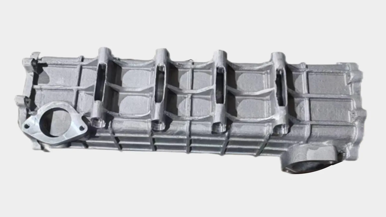 K16 water-cooled aluminum housing after machining and pressure testing