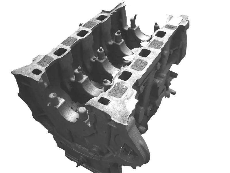 Castings on a pallet straight from the foundry