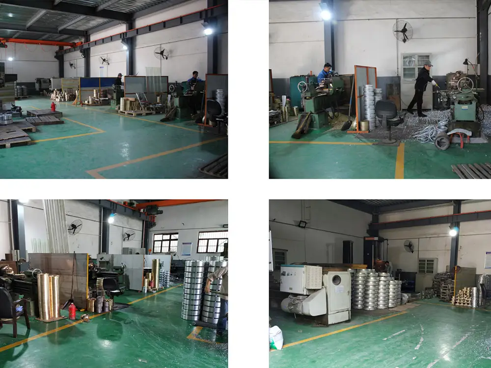 CNC machining workshop where castings are finished in house