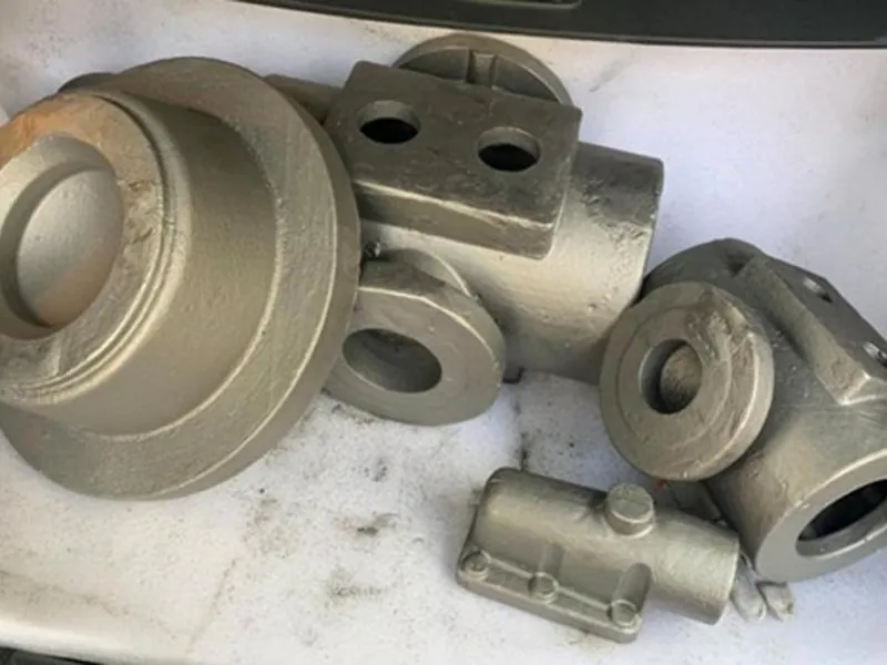 Cast bronze pump bodies after casting