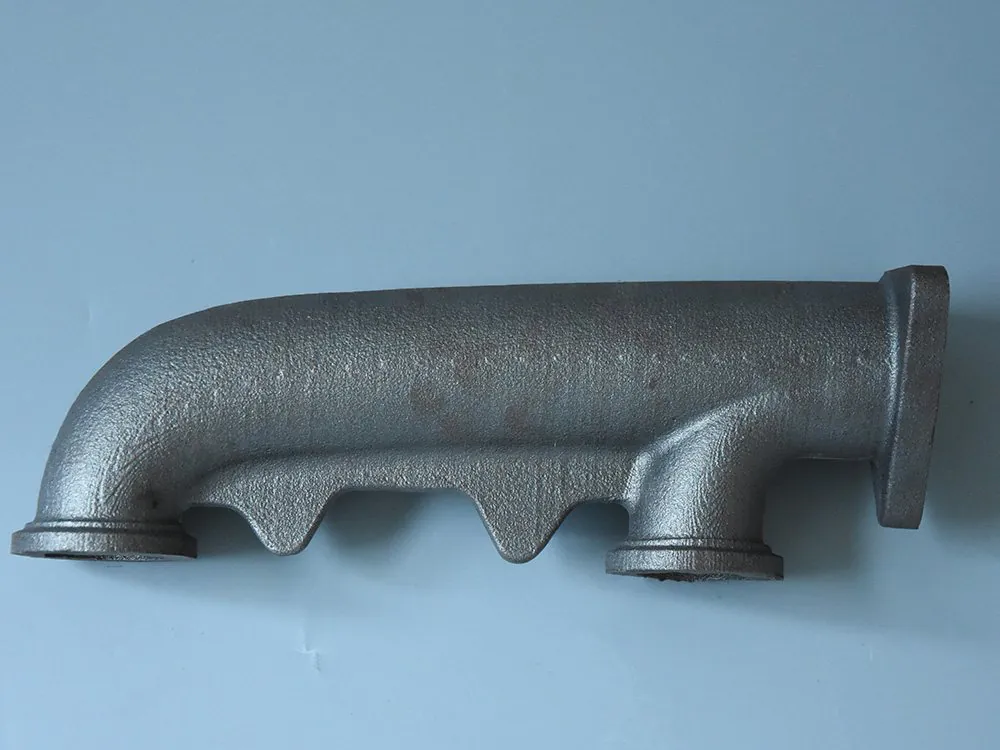 Finished steel casting produced from a printed sand mould