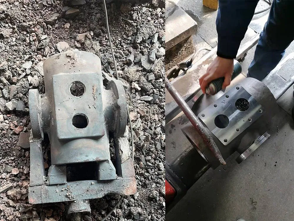 Ductile iron transmission housings after machining